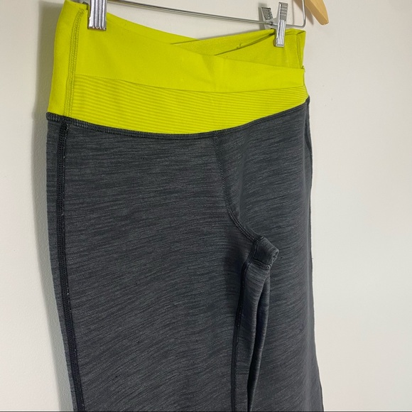 LULULEMON Astro Pant Heathered Grey / Neon Yellow - Picture 10 of 11